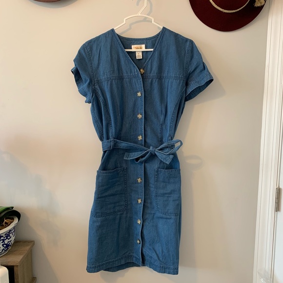 talbots denim dress